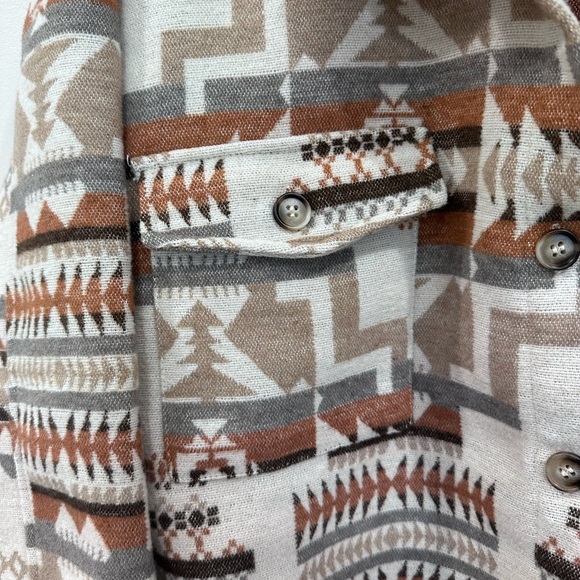 Blue B Aztec Western Shacket - Size L - Picture 8 of 10